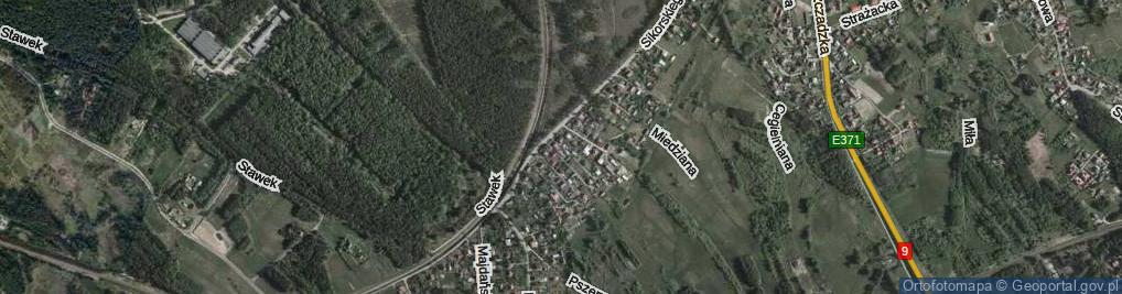 Zdjęcie satelitarne Srebrna ul.